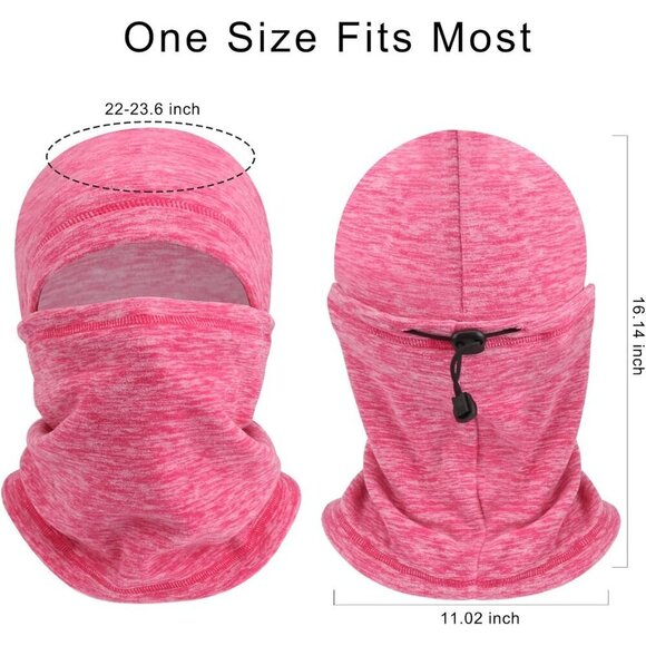 Balaclava Ski Face Mask, Winter Cold Weather Windproof Hooded Scarf Hat - Picture 2 of 7